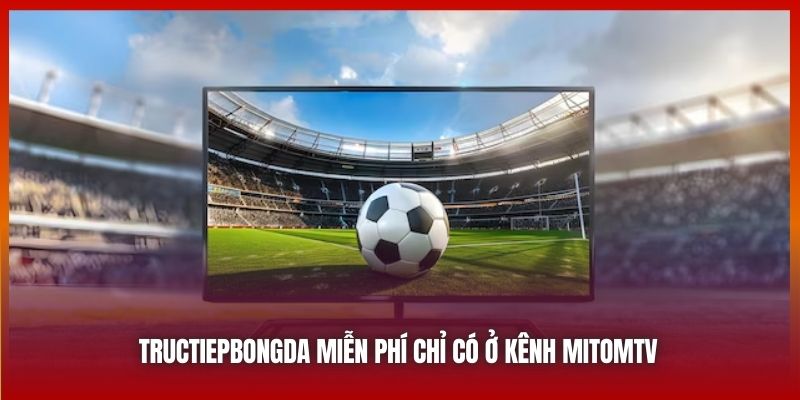 Tructiepbongda miễn phí chỉ có ở kênh MitomTV